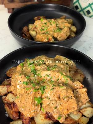 Cajun Chicken Alfredo Potatoes