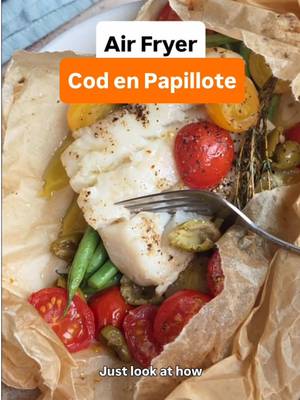 Air Fryer Cod en Papillote