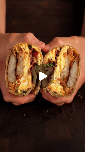 Scallion pancake breakfast burrito 🌯